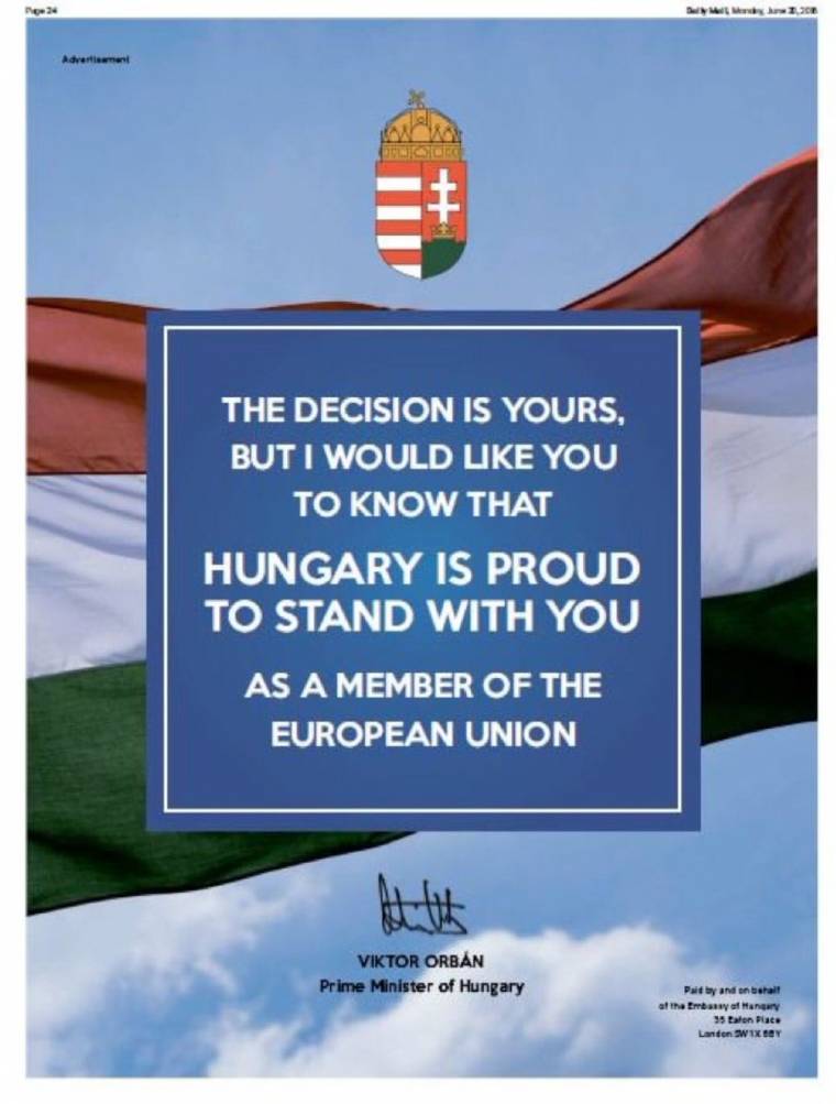 Orbán is marasztalja a briteket