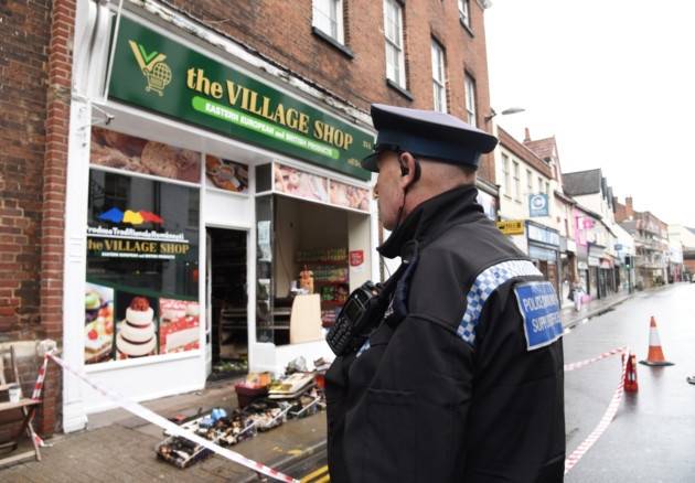 Román boltra támadtak az angliai Norwichban