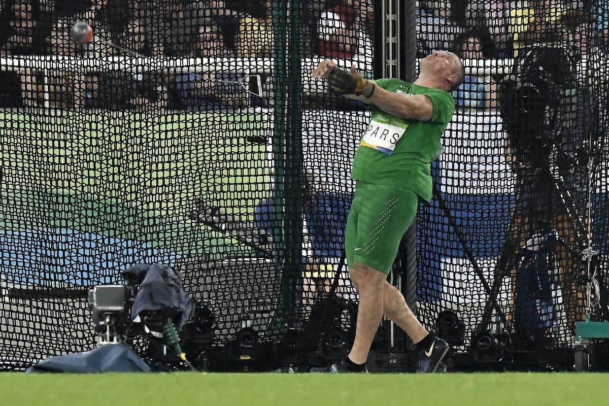 Pars Krisztián London (2012) olimpiai bajnoka kalapácsvetésben &bullet;  Fotó: MTI