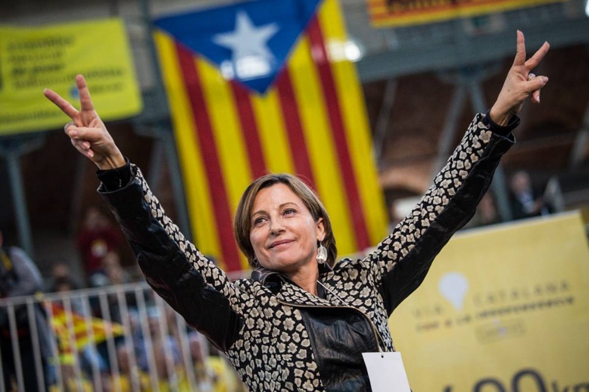 Carme Forcadell, a feloszlatott katalán parlament elnöke 
