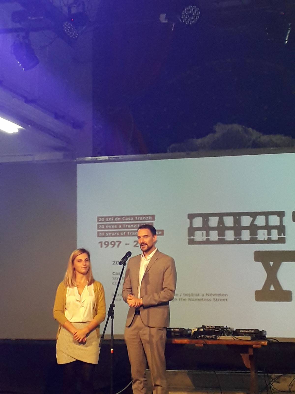 A német kulturális központ, a Goethe Institut munkatársai is méltatták a Tranzit Házat •  Fotó: Kiss Judit