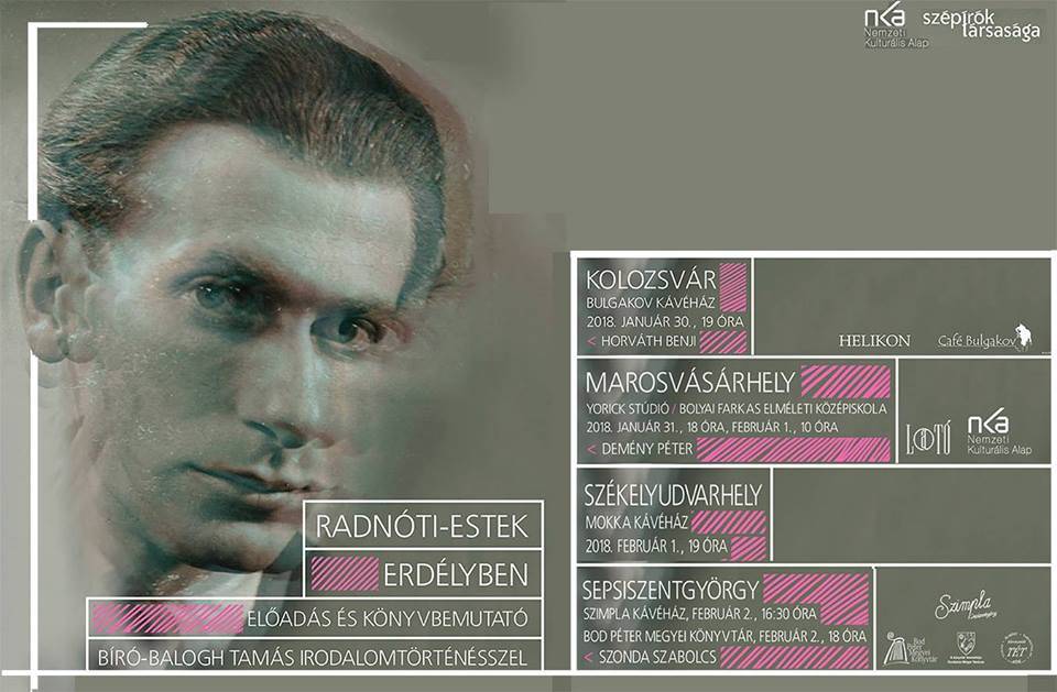 A Radnóti-estek plakátja •  Fotó: Litera.hu