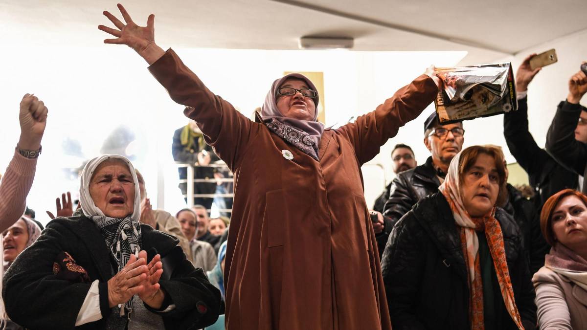Srebrenicában örömünnepet ültek az ítélethirdetés után &bullet;  Fotó: Dimitar Dilkoff / AFP/Getty Images