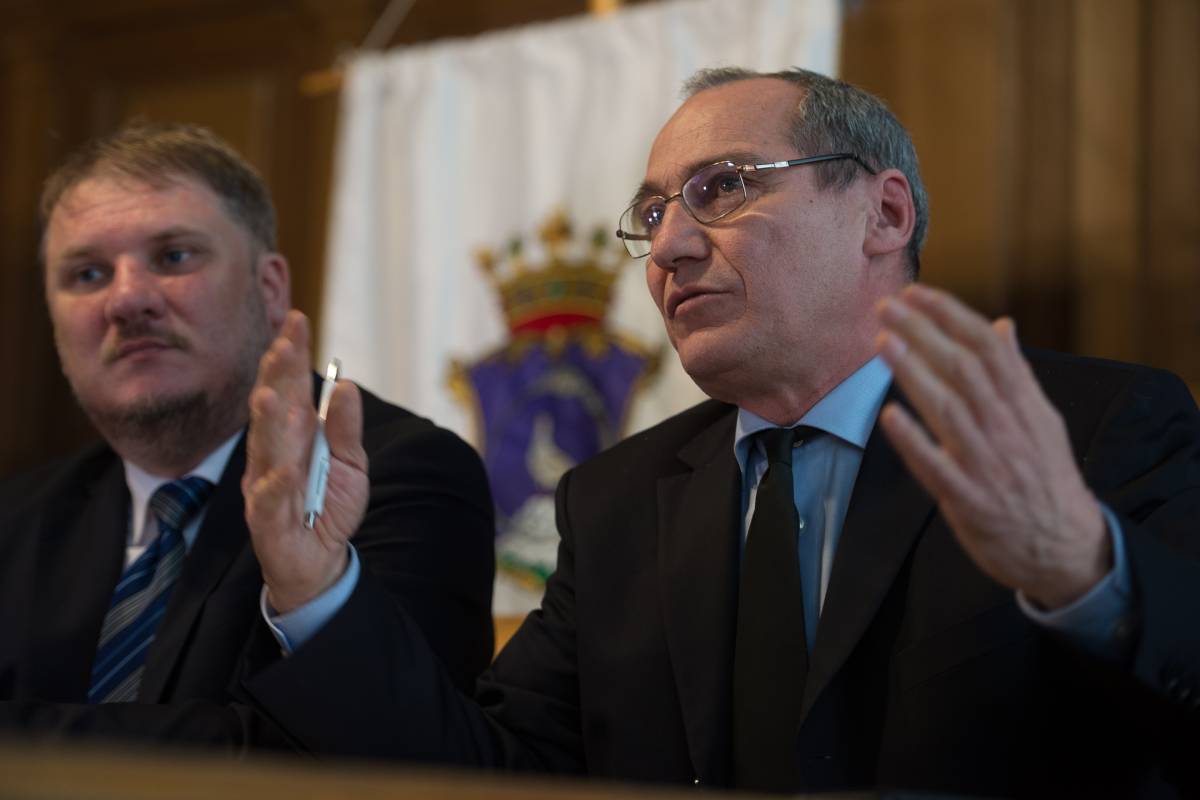 Farkas Emőd főgondnok és Kovács István közügyigazgató •  Fotó: Kiss Gábor