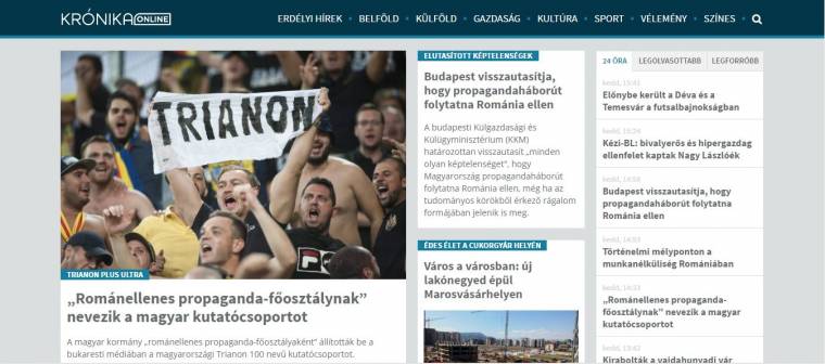 Megújult a Krónika honlapja