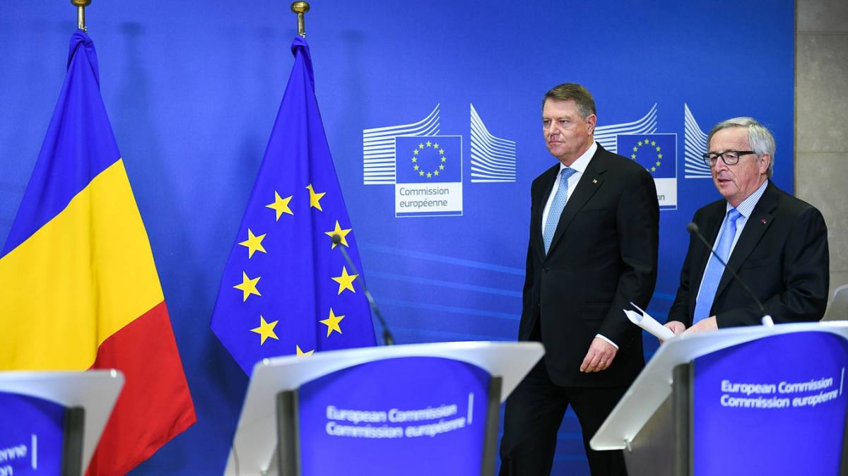Johannis és Juncker egyetértett abban, hogy jelenlegi formájában nem maradhat az igazságügyi törvénycsomag •  Fotó: Presidency.ro
