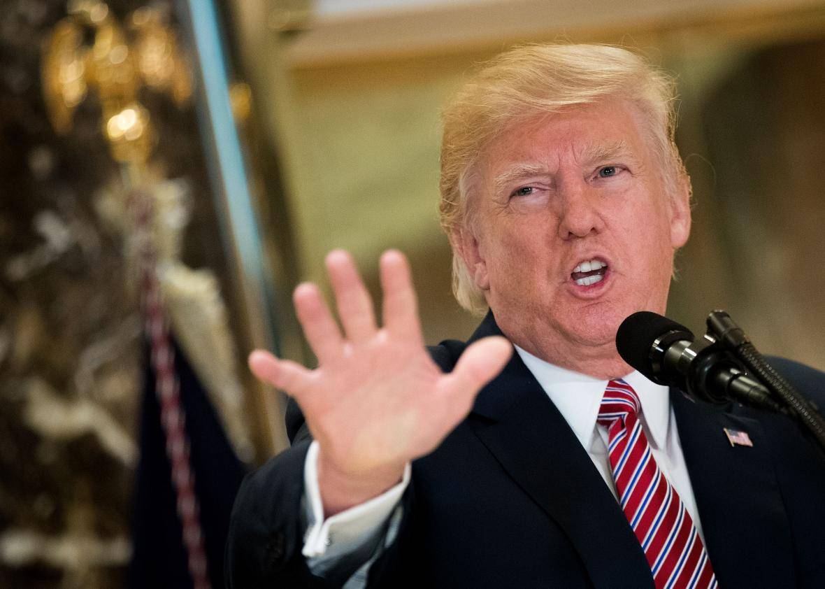 Donald Trump boszorkányüldözésnek nevezte az ellene indítandó eljárást • Fotó: Slate.com/Getty Images