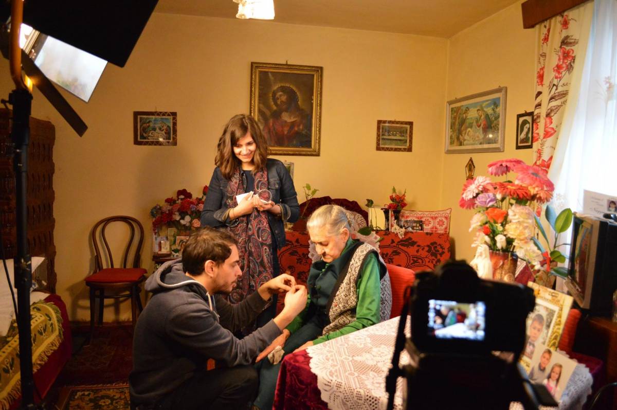 Az Erdőszentgyörgyön élő Szali Irma is mesél a filmben szülőfalujáról, Bözödújfaluról •  Fotó: Facebook.com/Bözödújfalu