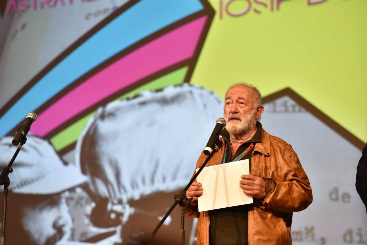 Az Astra fesztivál kiválósági díját Demián József kapta, akinek 1982-ben készített filmjét vetítették le •  Fotó: Astrafilm.ro