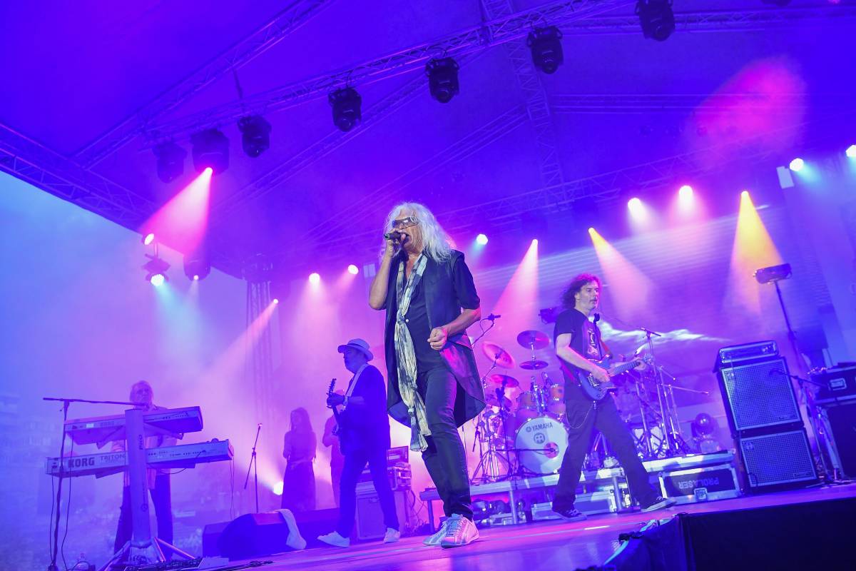 Kóbor János az Omega koncertjén &bullet;  Fotó: MTI/Czeglédi Zsolt