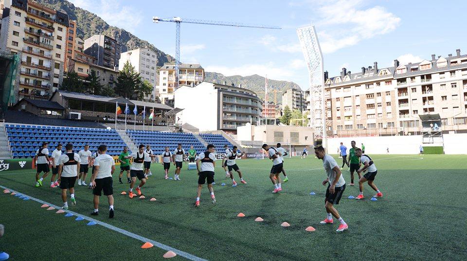 A magyar válogatott csütörtökön Andorra la Vellában edzett •  Fotó: MLSZ