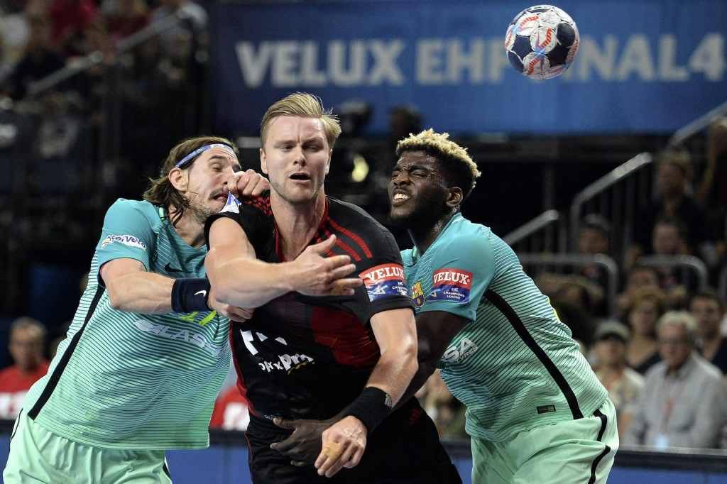 Palmarsson 8 góllal segítette hozá a Veszprémet a BL-bronzhoz •  Fotó: MTI/EPA/Sascha Steinbach