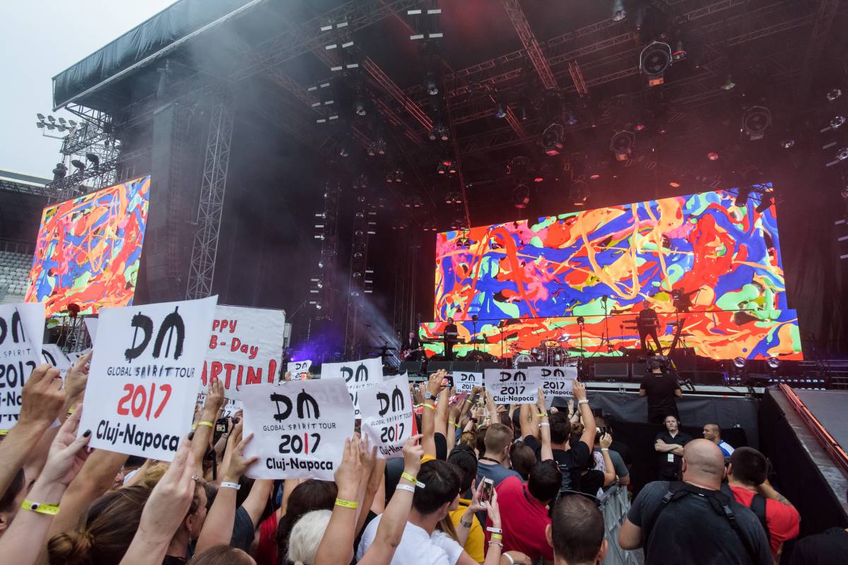 A Depeche Mode mindig adott a látványeffektusokra is •  Fotó: Biró István