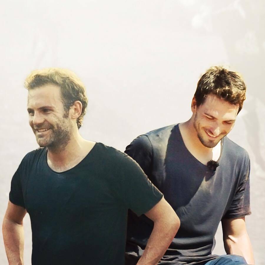 Juan Mata és Mats Hummels •  Fotó: Facebook