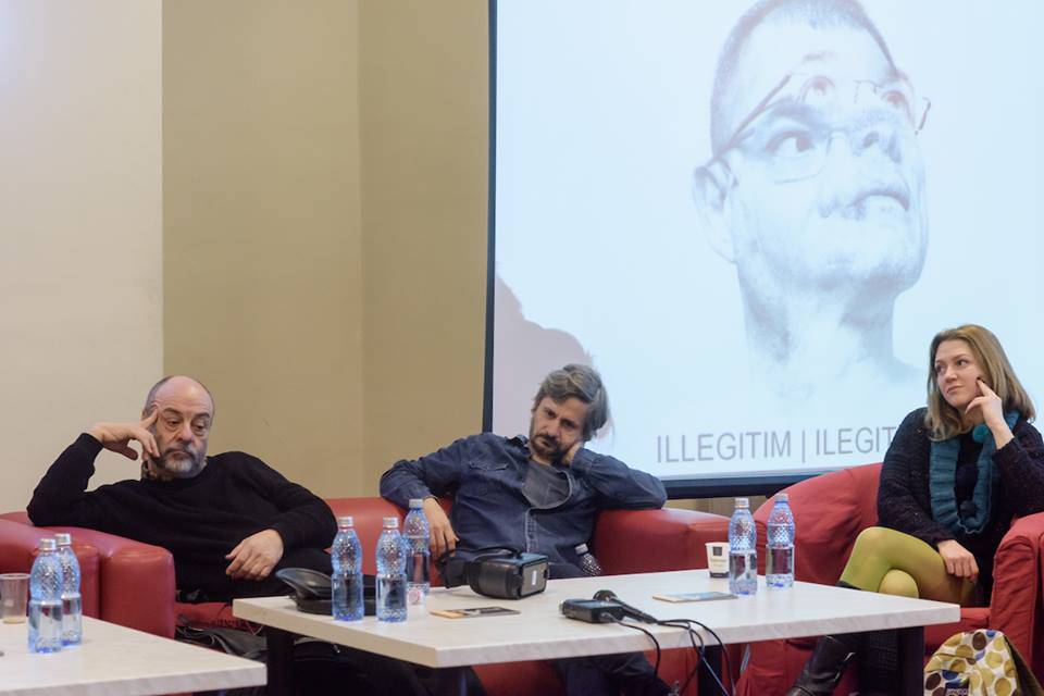 Tompa Gábor színházigazgató, Adrian Sitaru rendező és Pethő Anikó színművész •  Fotó: Biró István