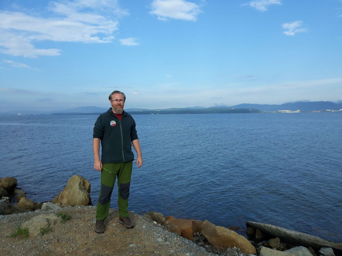 László Zoltán kolozsvári biológus az egy hónapos transzszibériai expedíció egyik állomásán 