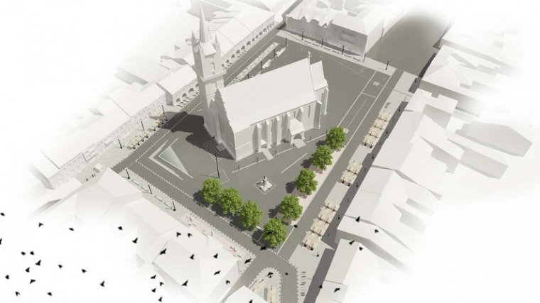 Még ebben a hónapban tárgyalhatja a Főtér átalakítási tervét a besztercei tanács