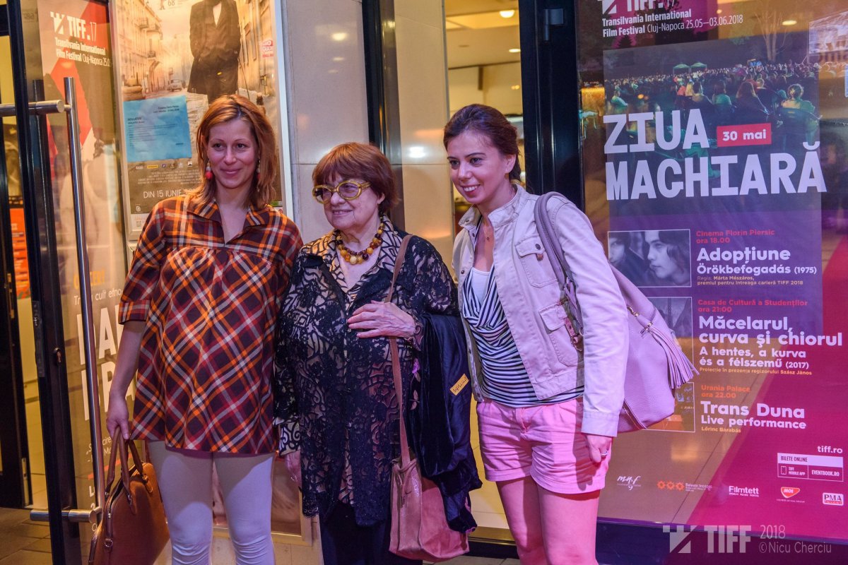 Mészáros Márta kolozsvári rajongói körében •  Fotó: Facebook/TIFF