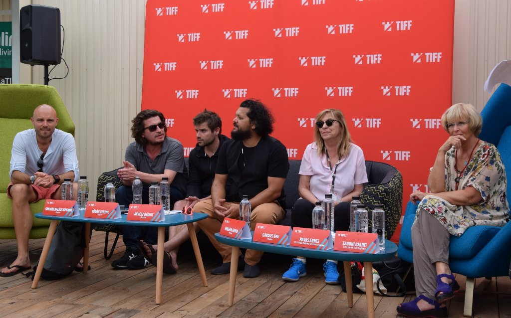 A magyar nap rendezői: Simonyi Balázs, Török Ferenc, Révész Bálint, Bogdán Árpád, Gárdos Éva és Havas Ágnes, a Filmalap vezérigazgatója •  Fotó: Maszol/Zsizsmann Erika