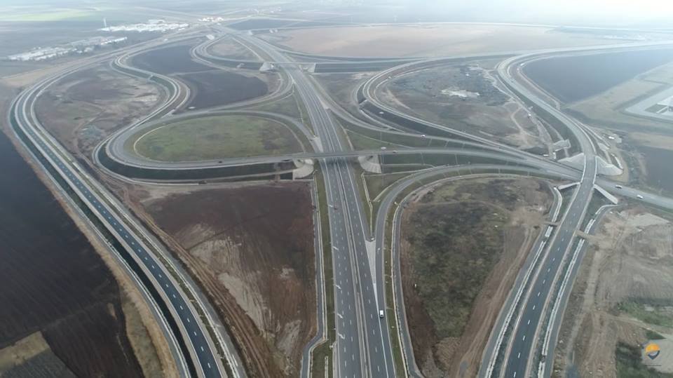 A tordai autópálya-csomópont &bullet;  Fotó: Facebook/Asociația Pro Infrastructură