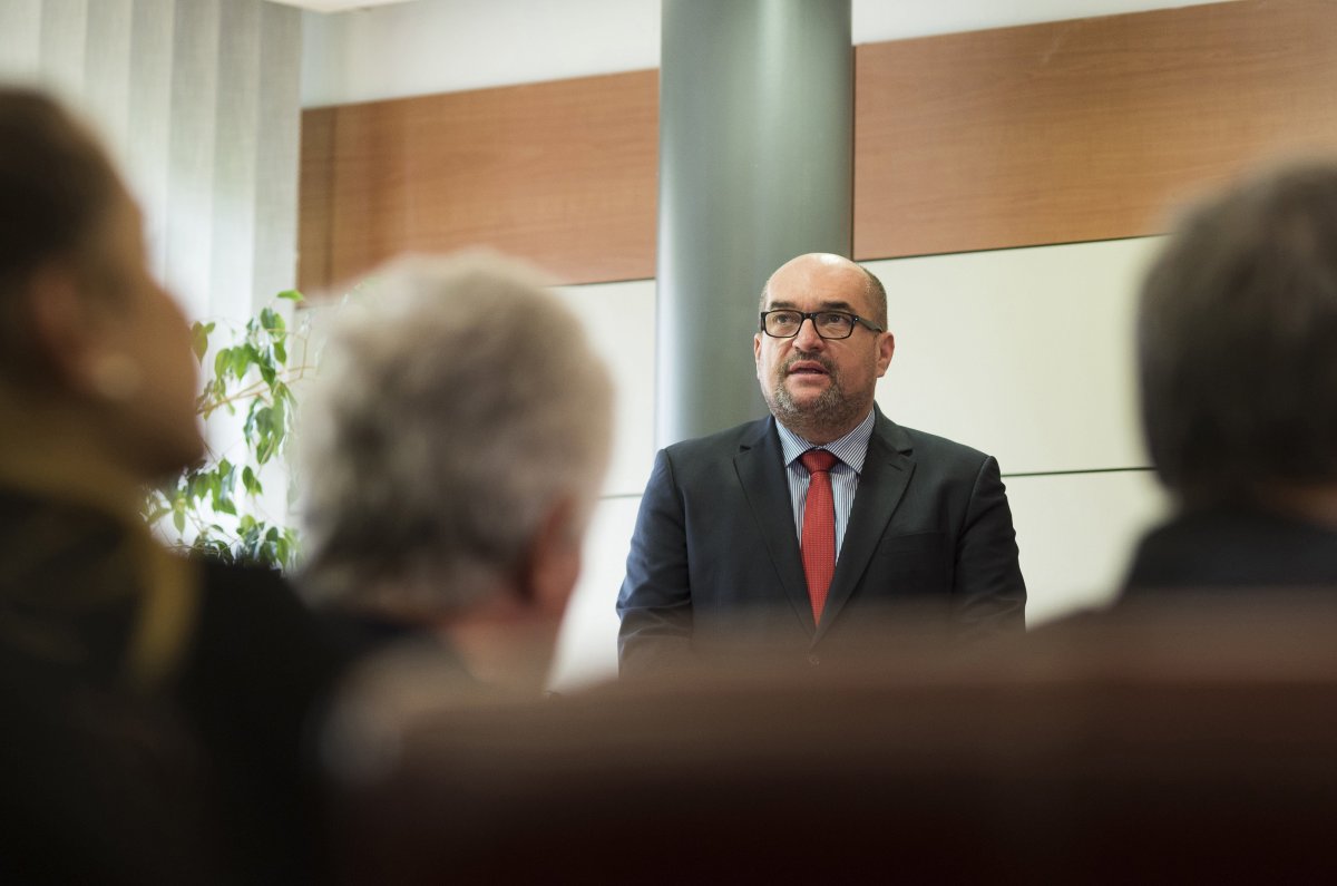 Brenzovics demagógnak nevezte a kettős állampolgárság kapcsán indított magyarellenes hangulatkeltést •  Fotó: Karpathir.com