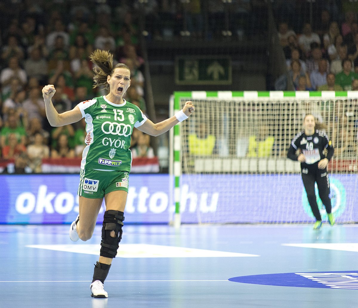 A 11 gólos Görbicz Anita „behúzta” a Győrt a budapesti négyes döntőbe •  Fotó: MTI