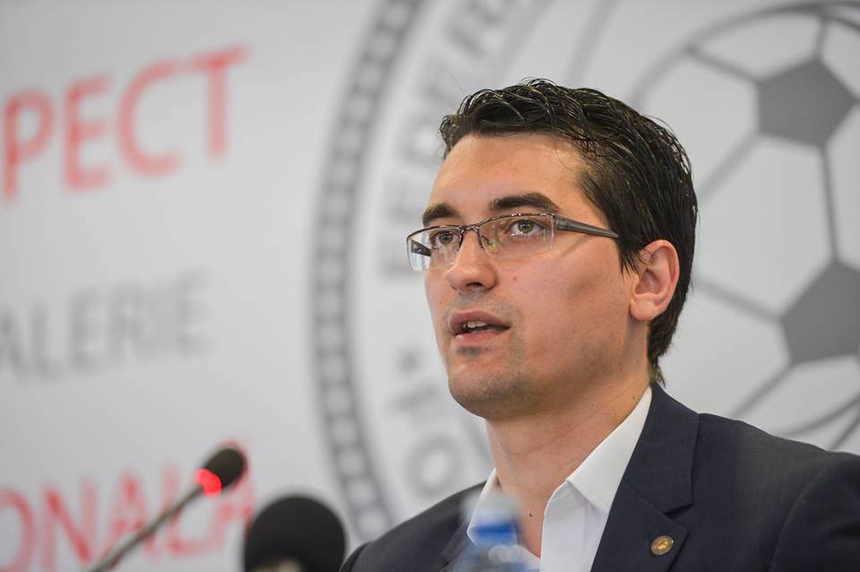 Răzvan Burleanu jelenlegi elnök állítja: már az első körben eléri a kétharmados többséget •  Fotó: Facebook/Razvan Burleanu