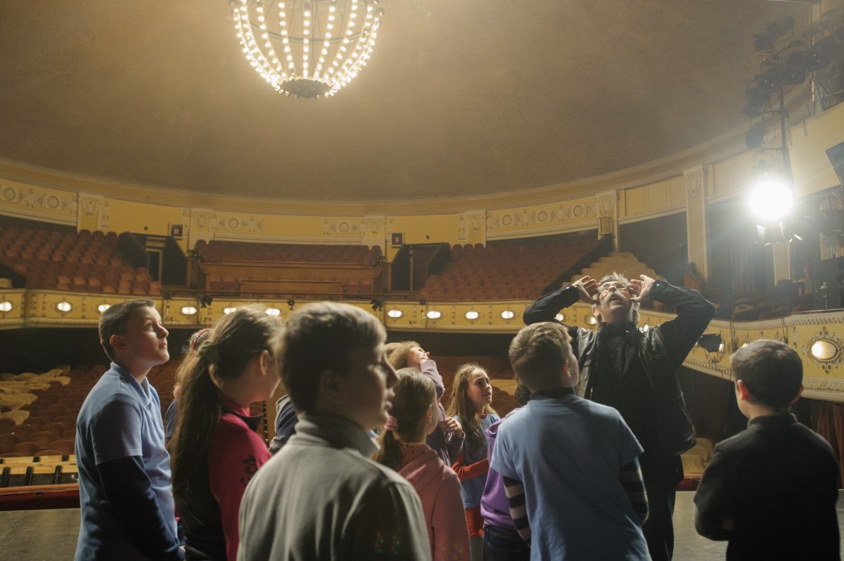 A kolozsvári színházterem kulisszatitkai •  Fotó: Biró István