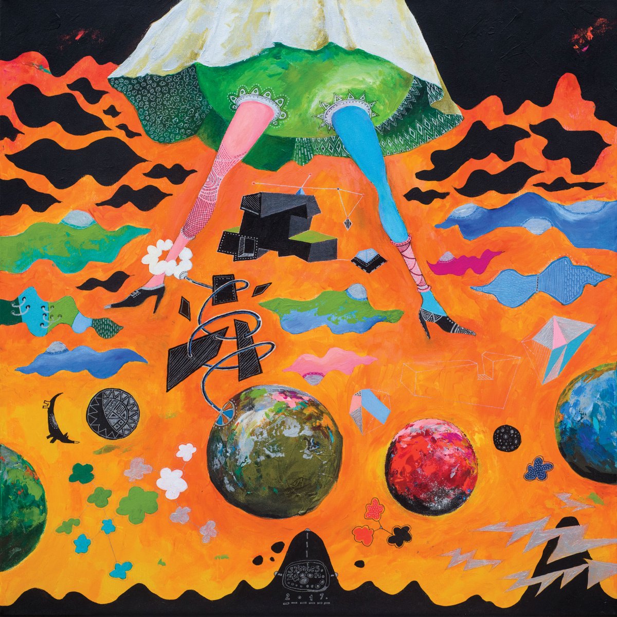 A lét elviselhetetlen könnyűsége – akril, vászon, 80x80cm, 2017 