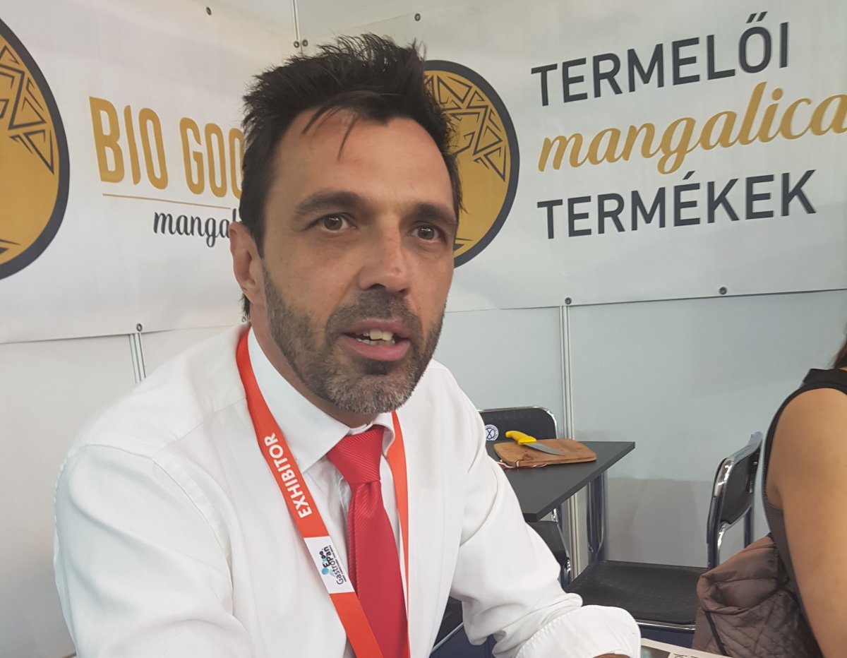 Bán Tibor szerint a mangalicatartás hosszú távú befektetés •  Fotó: Makkay József