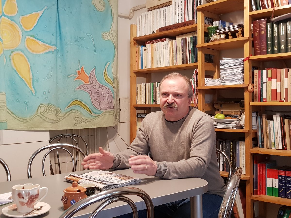 Balázs Bécsi Attila, a szamosújvári Téka Alapítvány vezetője •  Fotó: Rostás Szabolcs