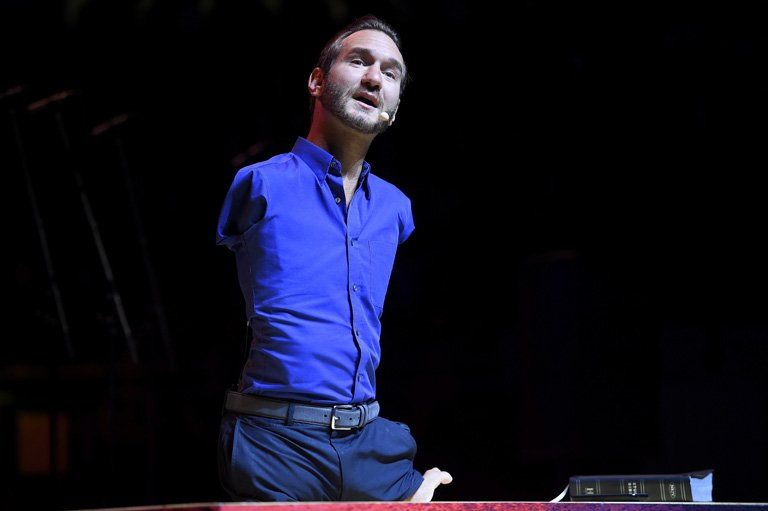 Nick Vujicic (archív felvétel) •  Fotó: MTI/Kovács Tamás