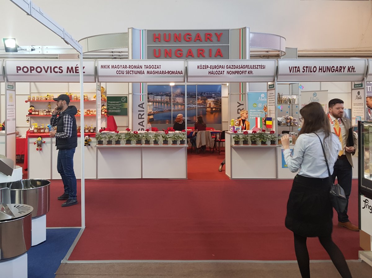 Egyre keresettebbek a magyarországi áruk Romániában. Magyar nemzeti stand a 2019-s aradi élelmiszeripari kiállításon •  Fotó: Makkay József