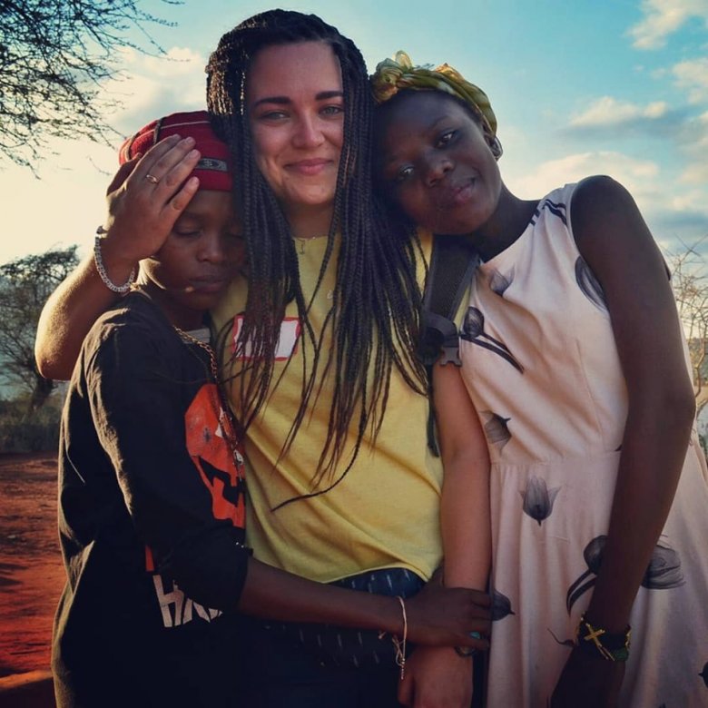 Prózsa Lilla már két nap után otthon érezte magát Kenyában •  Fotó: Facebook/Prózsa Lilla Zsuzsanna