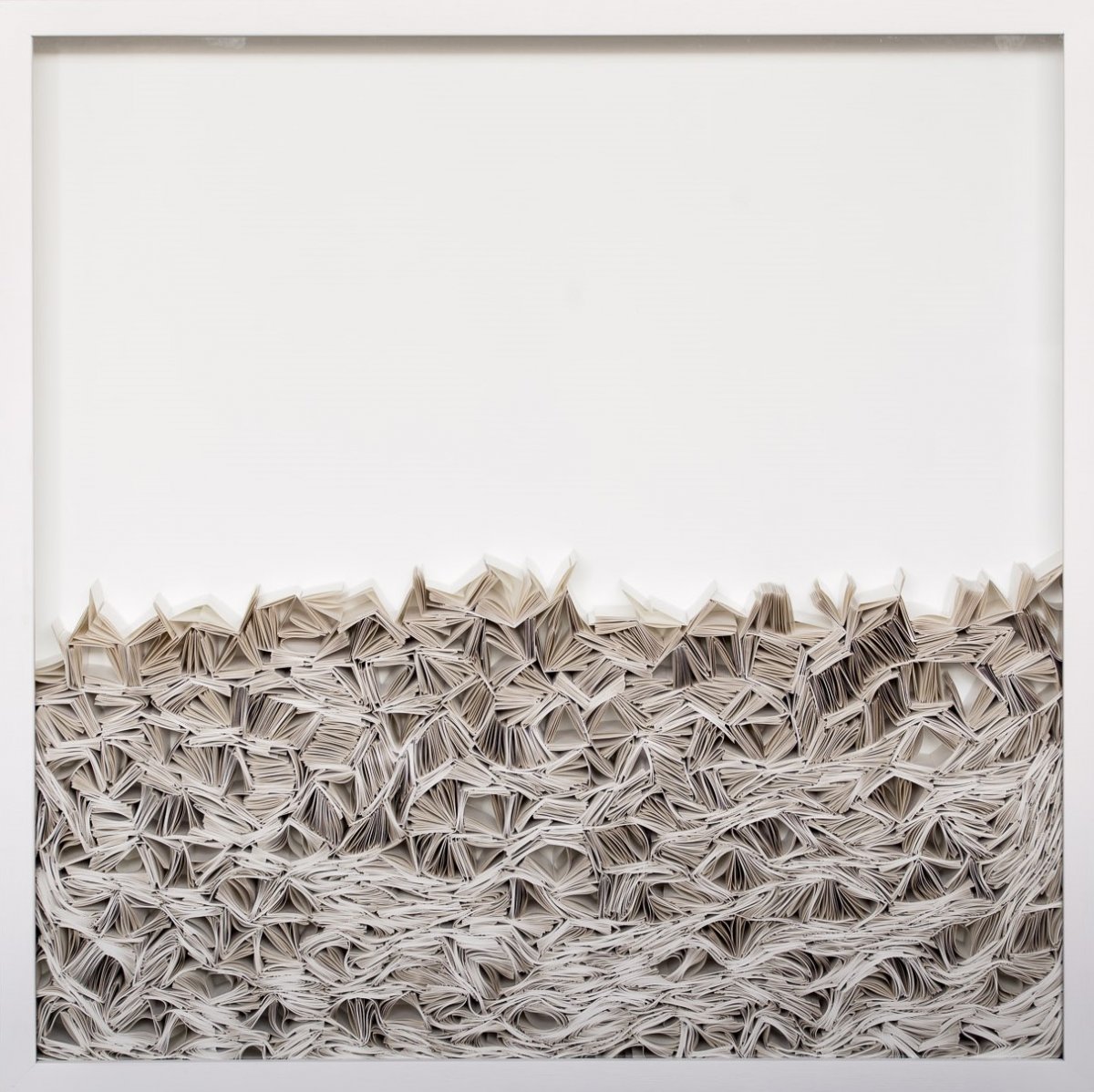 A tenger I, hajtogatott papír, 80x80 cm, 2016 