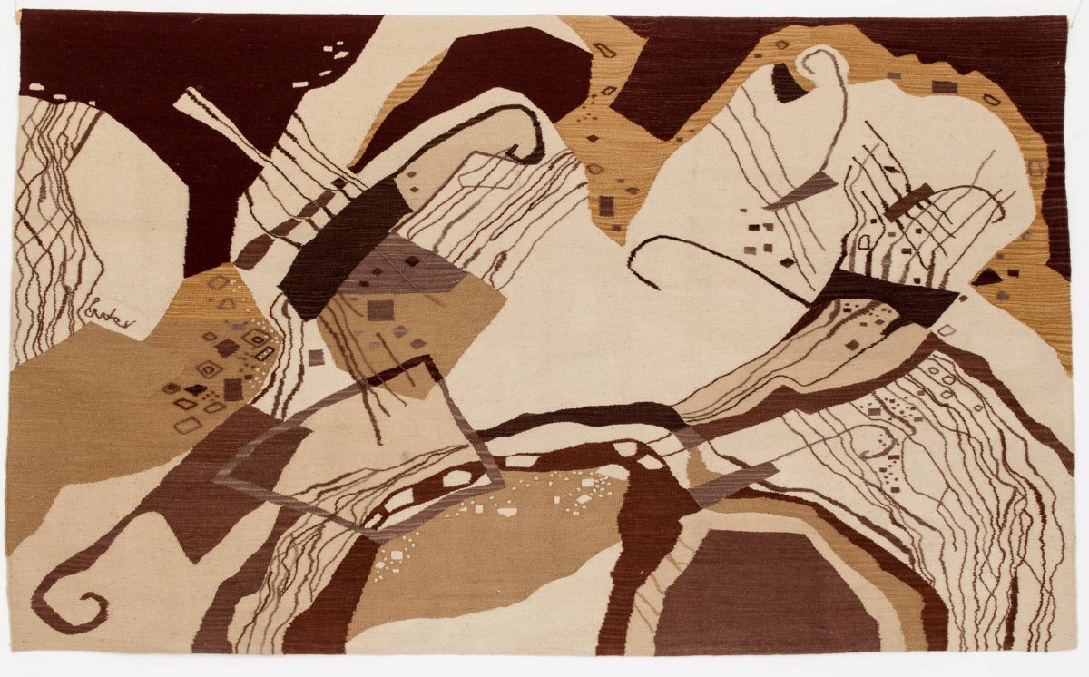 Dinamikus kalapácsok,haute lisse, gyapjú, 110x230 cm, 2007 