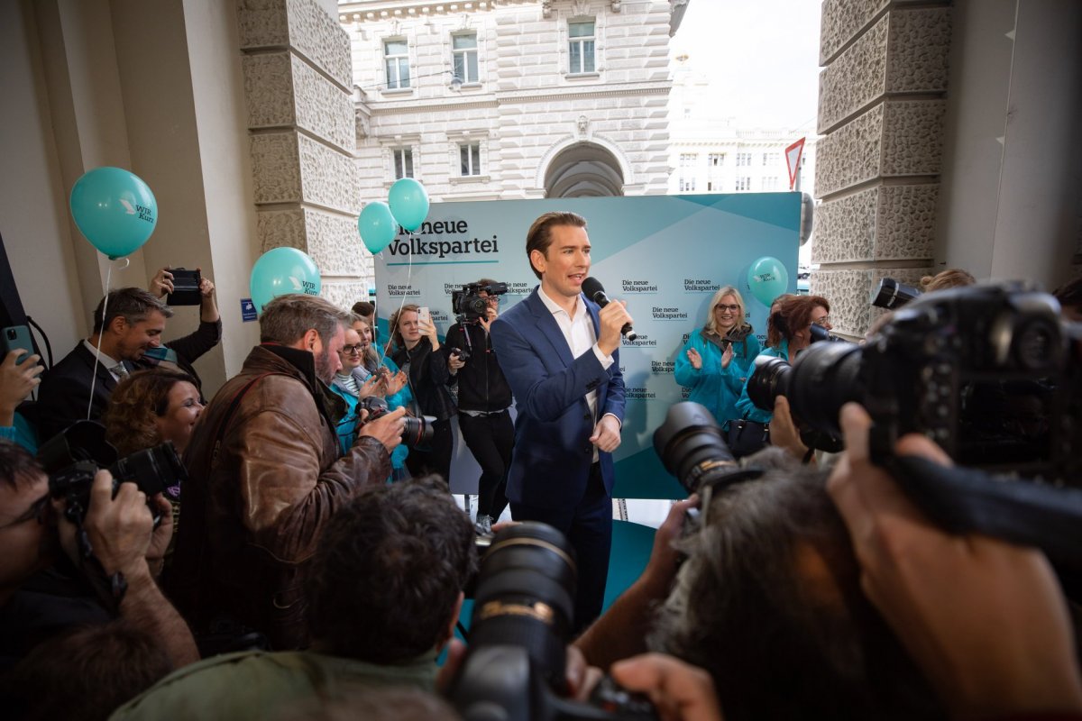 Sebastian Kurz alig talált szavakat alakulata sikerére &bullet;  Fotó: Facebook