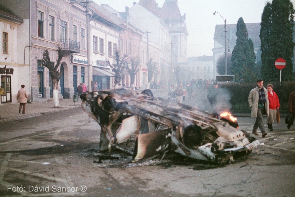 Dávid Sándor 1989. december 22-én készült felvételei harminc év után kerülnek először nyilvánosságra •  Fotó: Dávid Sándor