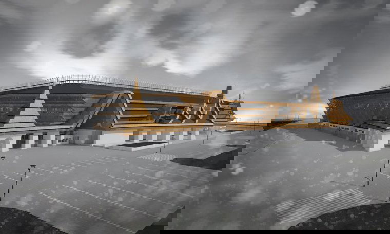 Kós és Makovecz stílusát idézi az épülő sepsiszentgyörgyi stadion homlokzata