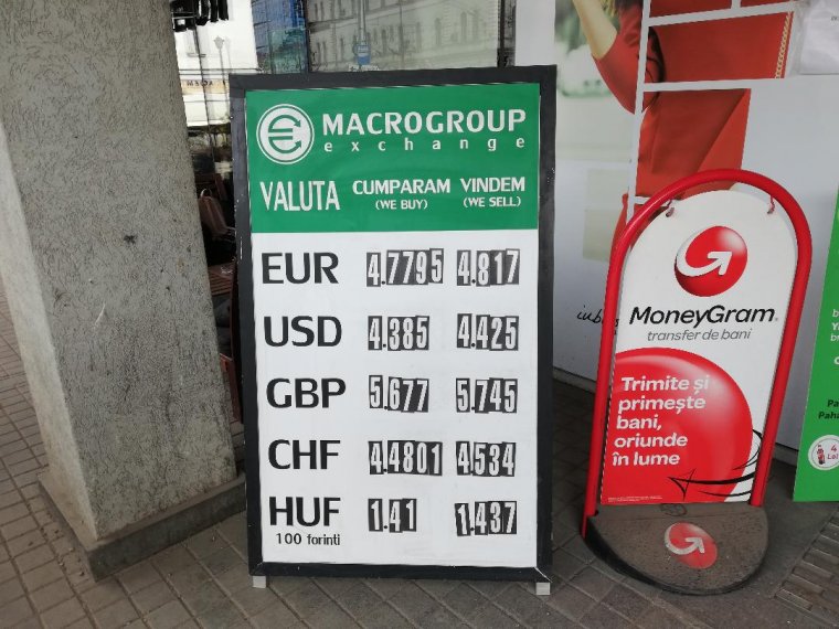 Kitartóan gyengül a lej az euróval szemben