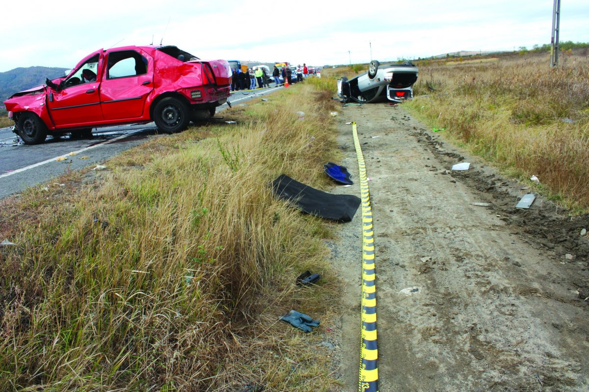 A 2011-ben történt baleset helyszínelésén készült fotó •  Fotó: Rendőrség