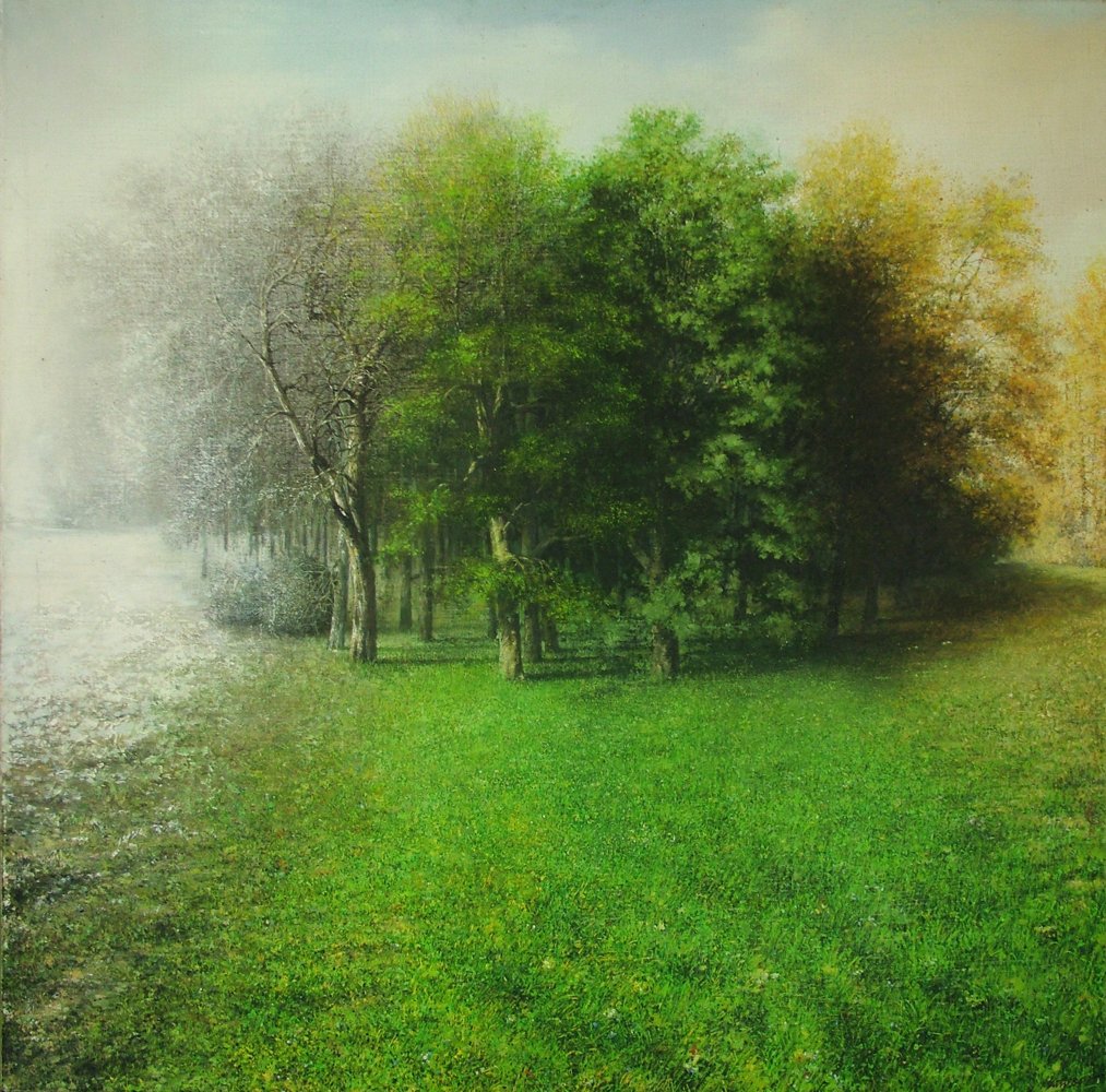 Évszakok – 100 x 100, olaj, vászon, 1984 