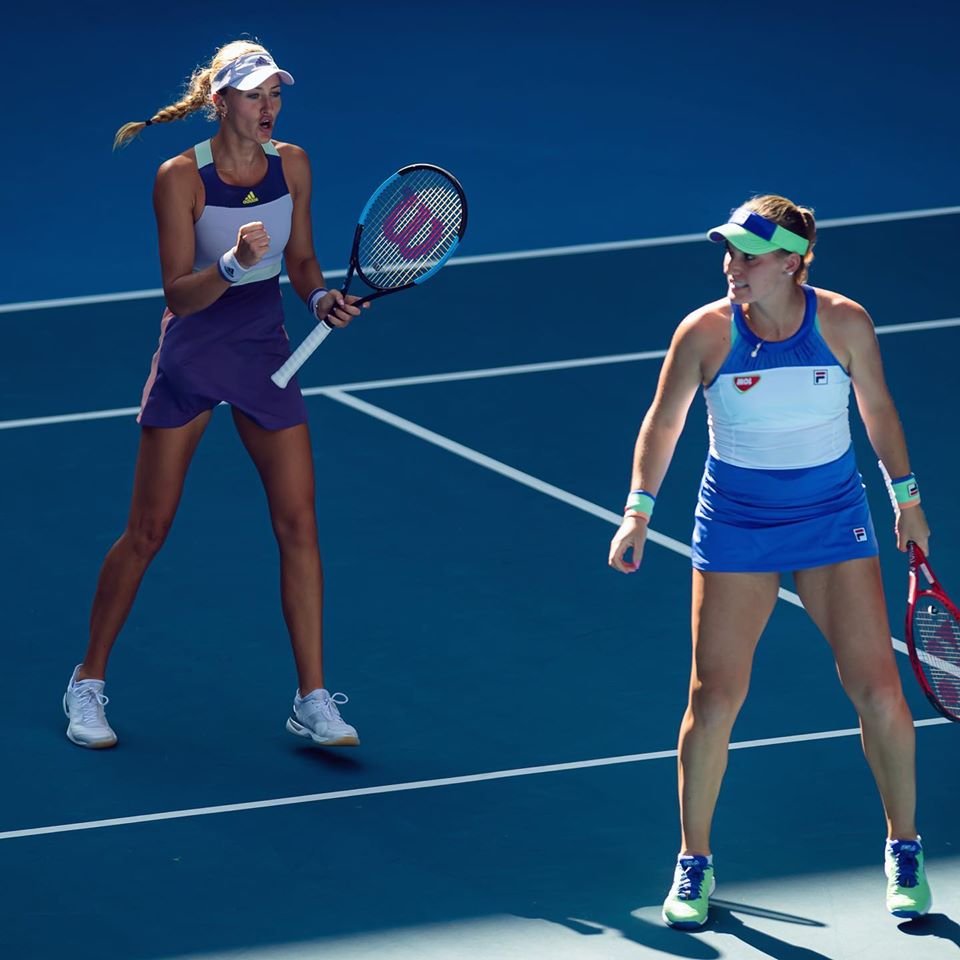 Kristina Mladenovic és Babos Tímea (archív felvétel) •  Fotó: Facebook/Kristina Mladenovic