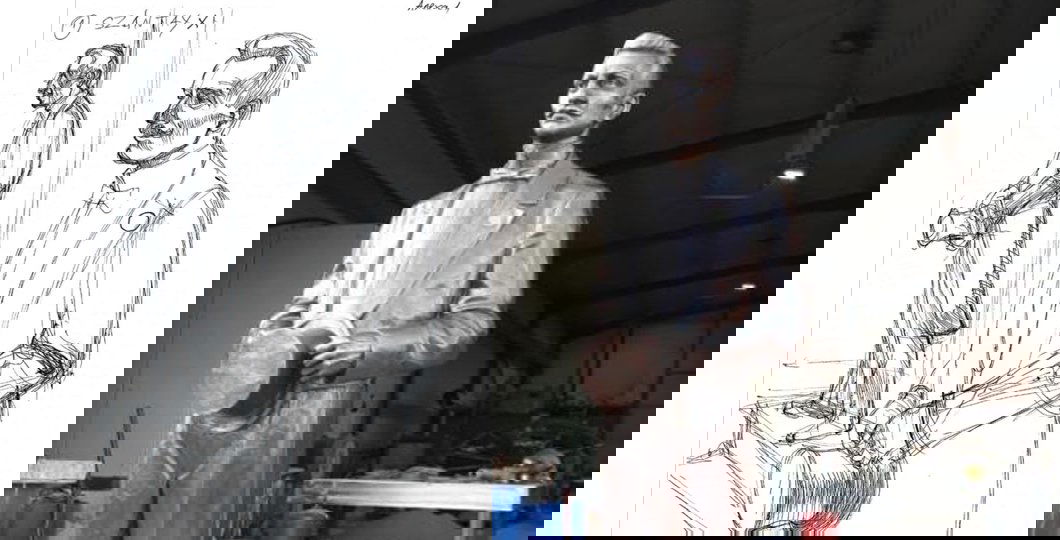 Szántay Lajos szobrát Kocsis Rudolf aradi művész készítette el &bullet;  Fotó: Nyugati Jelen