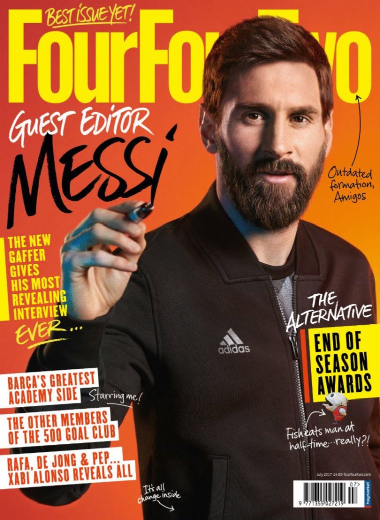 Messi az elmúlt negyedszázad legjobb labdarúgója az angol futballmagazin rangsorában