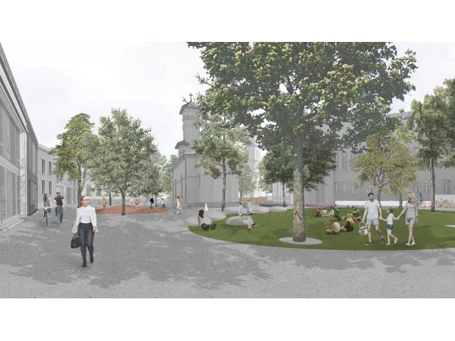Az Egyetértés-tér látványterve &bullet;  Fotó: Oradea.ro