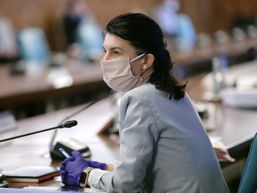 Violeta Alexandru munkaügyi miniszter •  Fotó: Gov.ro