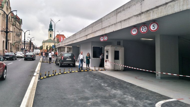 Öt év után végre elkészült a belvárosi mélygarázs Váradon