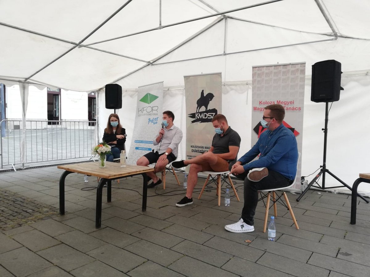 Az Ifjúsági Pavilonban Kolozsvár értékeiről és lehetőségeiről értekeztek az előadók &bullet;  Fotó: Bede Laura