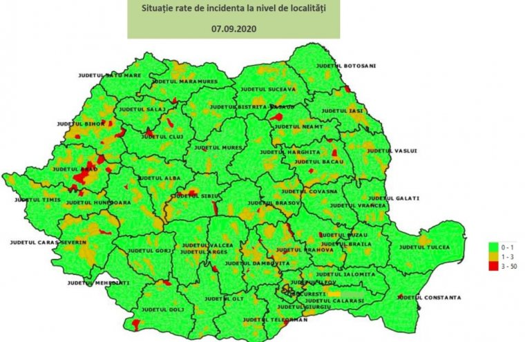 Tanévkezdés: a zöld szín dominál a térképen, de az iskolák döntenek arról, hogyan kezdődik az oktatás
